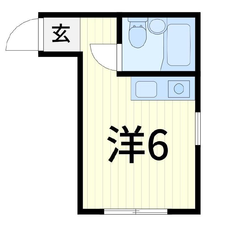 クレール小岩(ワンルーム/1階)の間取り写真