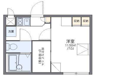 レオパレスCOMFORT(1K/2階)の間取り写真