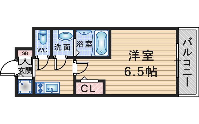 CREST TAPP 庄内(1K/10階)の間取り写真