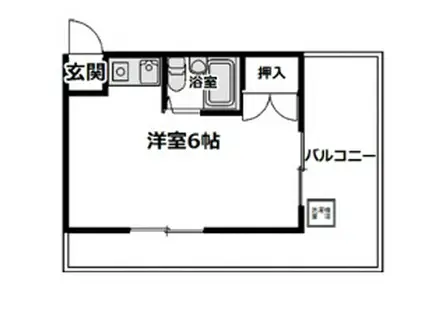 メゾンドサンベール(ワンルーム/2階)の間取り写真