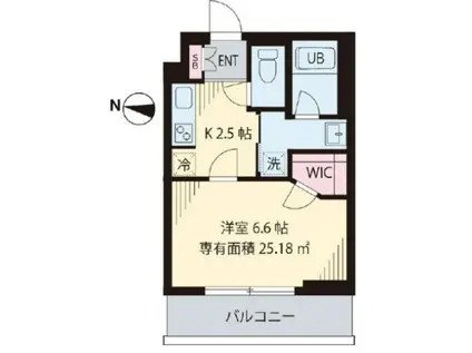 セレリーオ・ニッコー(1K/5階)の間取り写真