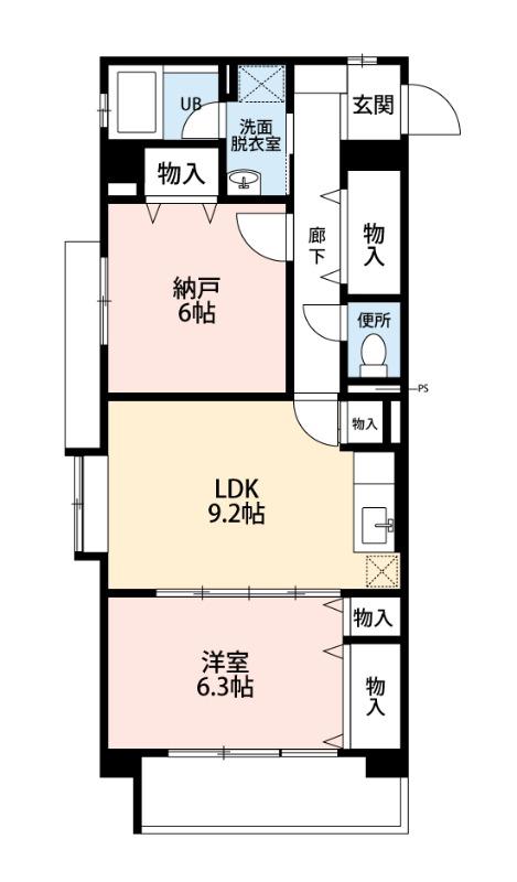エストレージャ(2LDK/1階)の間取り写真