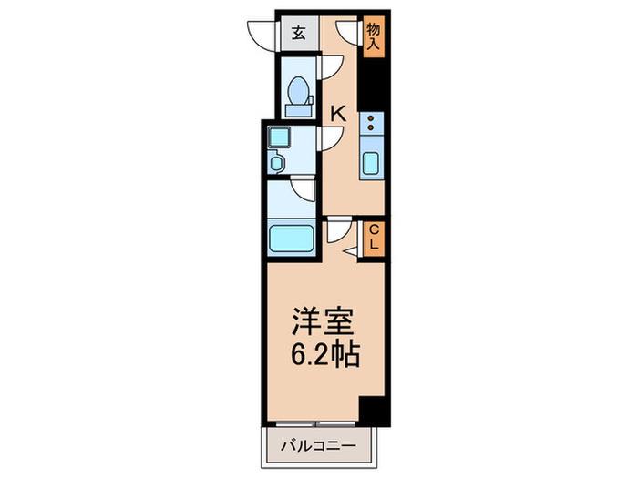 CREVISTA板橋ときわ台(1K/3階)の間取り写真