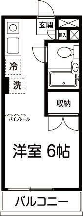 ヴェルデ和泉(1K/3階)の間取り写真