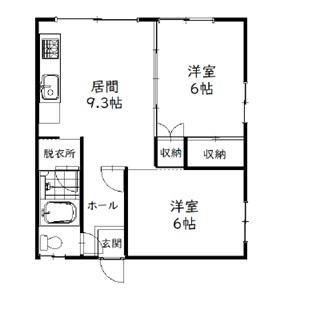 すみれマンション(2LDK/2階)の間取り写真