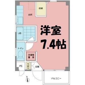 大久手HOUSE(ワンルーム/2階)の間取り写真