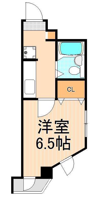 ボナール13BLD(1K/3階)の間取り写真