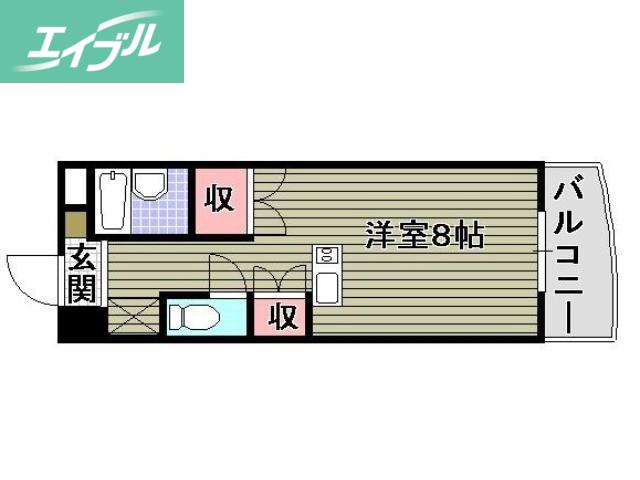 エスペラント廣瀬(ワンルーム/7階)の間取り写真