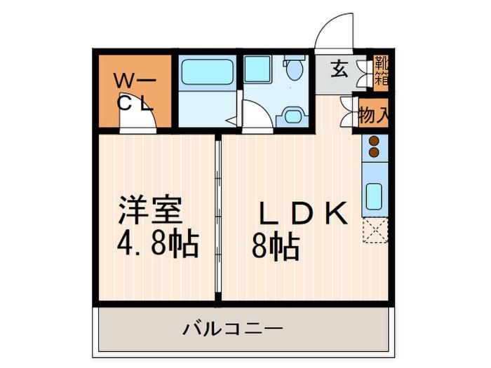 MORE室町(1LDK/5階)の間取り写真