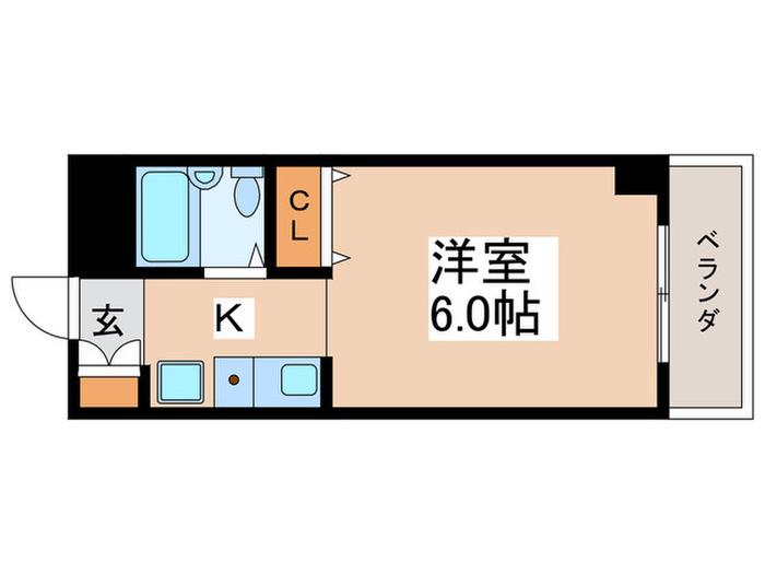 ハレアラニ(1K/3階)の間取り写真