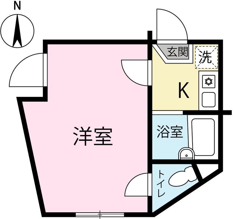 AMITIE KAMATA(1K/2階)の間取り写真