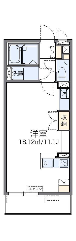 レオネクスト和(ワンルーム/3階)の間取り写真
