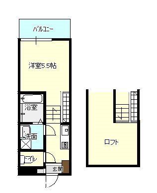 LA FONTE上野(ワンルーム/3階)の間取り写真