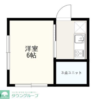 クリスタルホームズ(1K/2階)の間取り写真