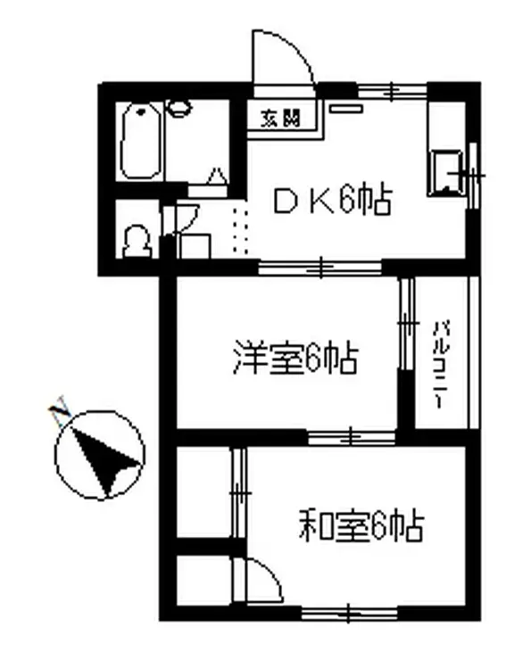 キャッスル増田 2階階 間取り