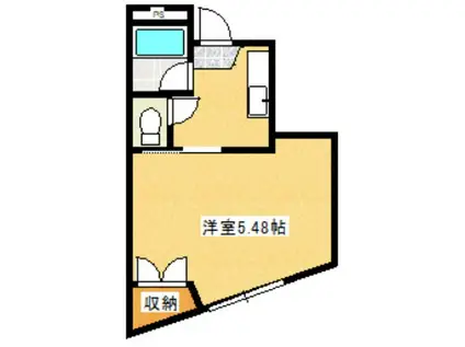 メゾンデラリグラス(1K/1階)の間取り写真