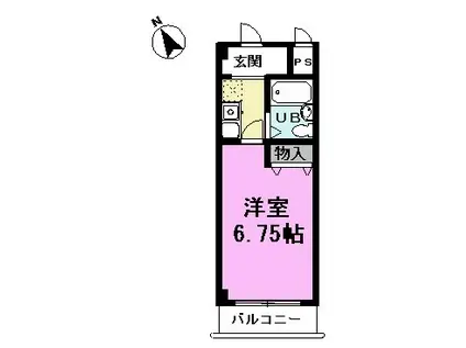 アネックス越谷7期(1K/2階)の間取り写真