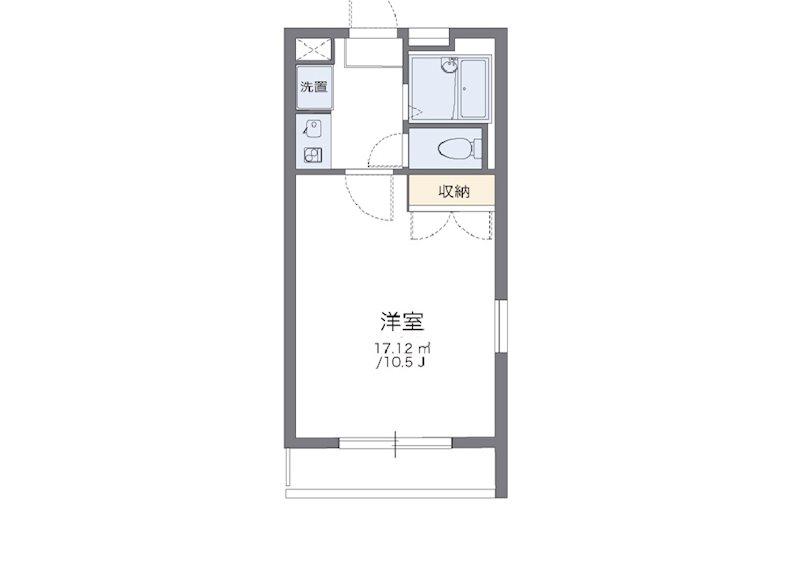 レオパレスIZUMI(1K/1階)の間取り写真