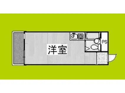 サンレスポワール天六(ワンルーム/4階)の間取り写真