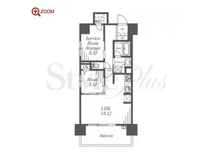 プレサンス ロジェ 金山駅前(2LDK/5階)の間取り写真