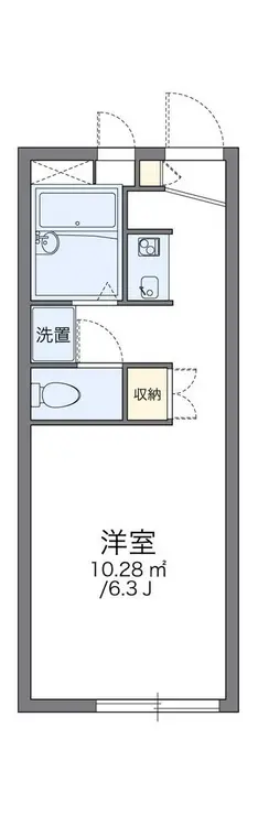 レオパレスHIRO 1階階 間取り