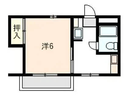 ステラマリス(1K/2階)の間取り写真