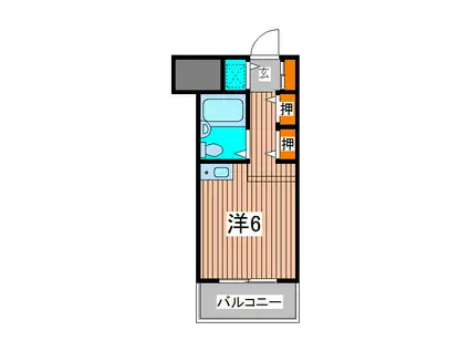 ウィンベル・ソロ北浦和第7(ワンルーム/4階)の間取り写真