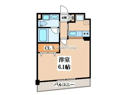 リッツ小阪(1K/4階)の間取り写真