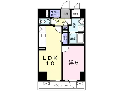 シオン八王子(1LDK/11階)の間取り写真