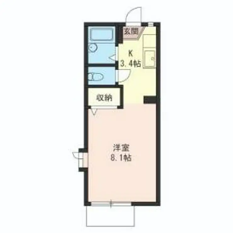 ヴィラN-A 2階階 間取り
