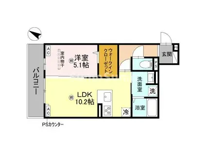 KANEMASA(1LDK/3階)の間取り写真