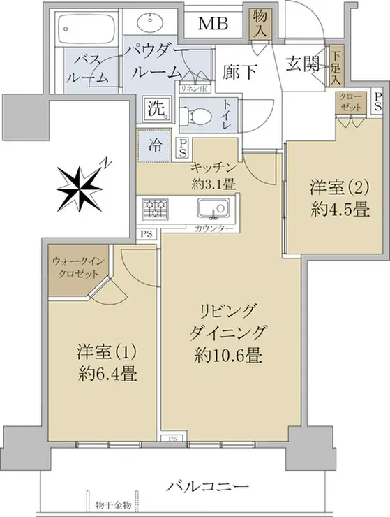 シティタワー上尾駅前 11階階 間取り
