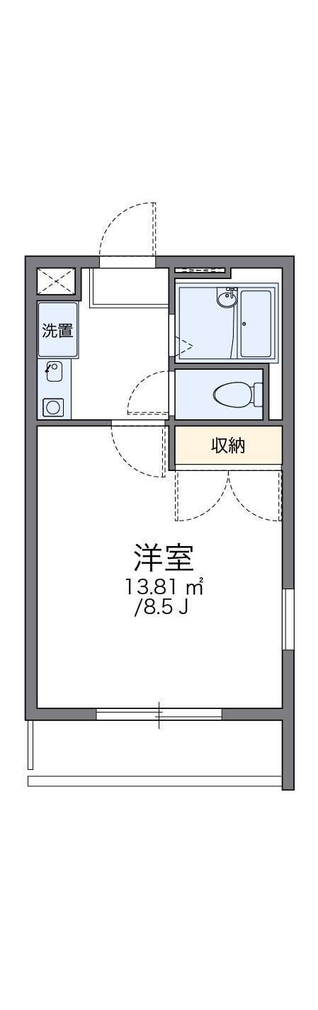 レオパレス宮田第1(1K/2階)の間取り写真