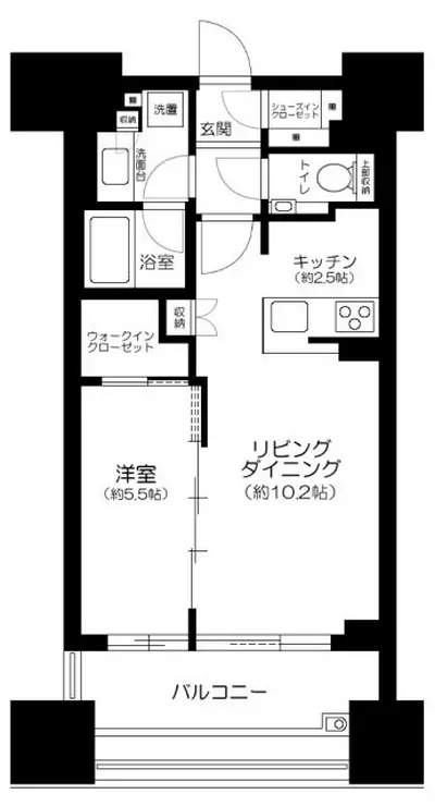 シティタワー銀座東 20階階 間取り