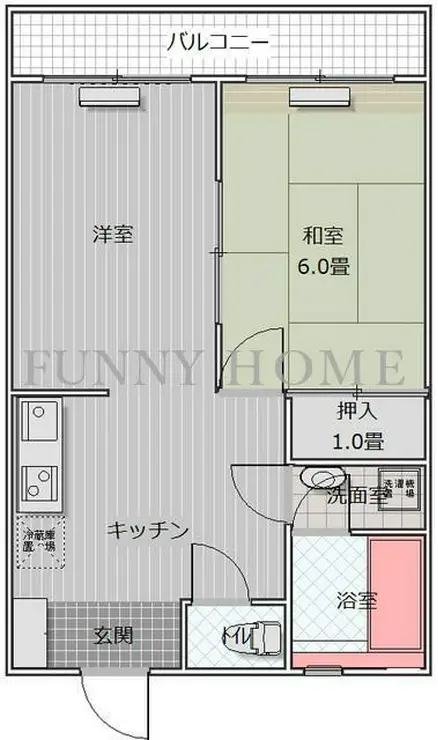 芦花パレス 5階階 間取り