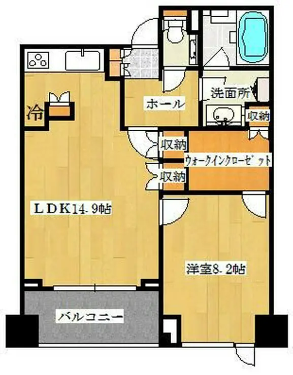 恵比寿パークハウス 7階階 間取り