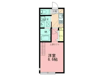 イデアル湘南(1K/2階)の間取り写真