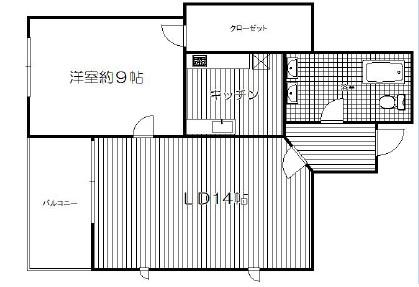 VIEW TAKANAWA ビュー高輪(1LDK/1階)の間取り写真