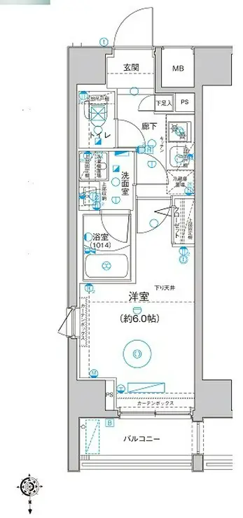 Le’a川崎西口壱番館 8階階 間取り