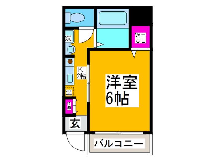 トラストアビコ(1K/1階)の間取り写真