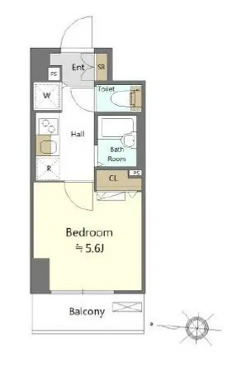 プレールドゥーク西大島駅前 11階階 間取り