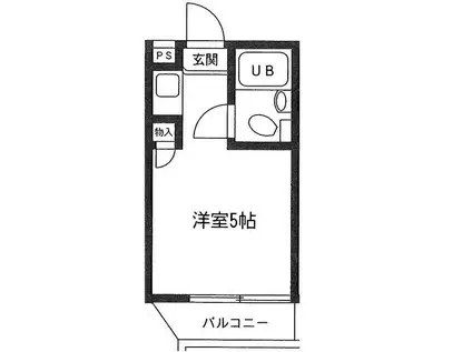 ベルハイム成増(ワンルーム/3階)の間取り写真