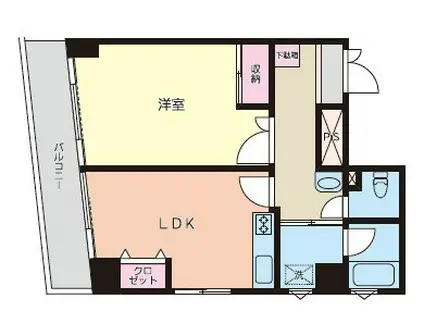 シャローム森下(1LDK/2階)の間取り写真