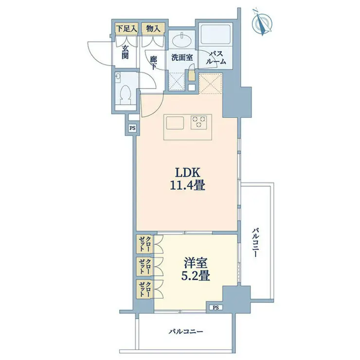 オープンレジデンシア目黒平町 5階階 間取り