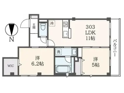 ダイワフラットIII(2LDK/3階)の間取り写真