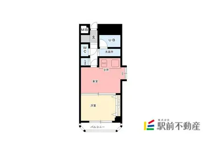 日吉壱番館(1DK/7階)の間取り写真