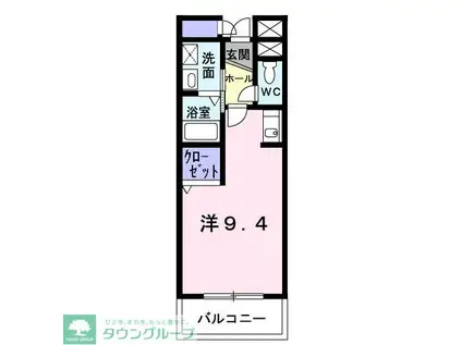 レストインピース(ワンルーム/1階)の間取り写真