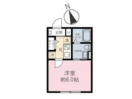 パークアヴェニュー練馬北町(1K/1階)の間取り写真