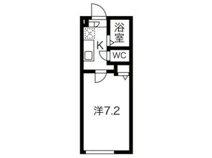 M-CITY中村橋(1K/1階)の間取り写真