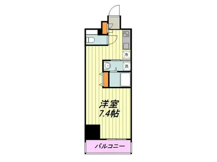 メインステージ立川(1K/11階)の間取り写真